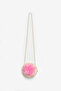 Girl's Straw Bag with Pink Rose Detail