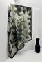 Cloud Pattern Soft Cotton Textured Dark Green Scarf, Non-Slip, Firmly Structured, Needle-Free Use, Anti-Sweat 95X95
