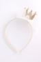 Ecru Pearled Queen Tulle Girl's Crown