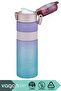 800ml New Collection Double Color Non-Slip Silicone Body Polycarbonate Motivational Water Bottle with Sticker Gift. - 3