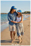 Washed Gabardine Denim Sun Hat, Adjustable Belt Buckled , Cotton Pack Sports Style (58-59 cm) - 4