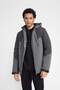 Windproof Hooded Coat with Fit Thermometer - Slim Fit, Zip-Up 3112730