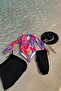 3-Piece Hijab Swimsuit Set Geometric - 4