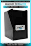 Lash Box Organizer 5-Piece Professional Silk Eyelash Organizer with Palette and Work Box - 5