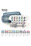 whole set High Quality Screwdriver Tools Dental Implant Torque Wrench Ratchet 10-70NCM with Drivers - 8