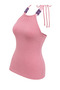 Women's Halter Neck Beaded Detailed Knitted Blouse - 3