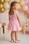 Baby Girl Dress Girls' Dress Birthday Party Wedding Dress Lace Short Sleeve Lined Dress - 4