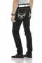 Cd553 Embroidered Jean Trousers with Pocket Detail - 3