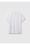 Men's white 100% cotton logo crew neck t-shirt - 2
