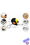 1 Meter Mini Tape Measure with Lock Mechanism Portable Tape Measure (3.3 X 3.3 cm) - 2