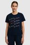 Women's Navy Blue Crew Neck T-Shirt 50323561-Vr033