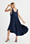 Asymmetrical Cut Long Dress - 5