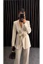 Belted Jacket Trouser Suit - 4