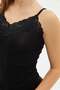 Lace Rope Strap Slim Fit Blouse - 7