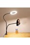 black 2 in 1 mobile phone holder clip fill light,ring fill light,desktop reading fill light,mobile p - 2