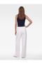 Pleated Straight Wide-Leg Baggy Fabric Trousers with Pockets - 4