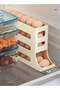 The 3-layer egg rack storage box with a sloping automatic rolling egg storage box is suitable for refrigerators - 3