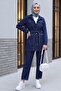 Stone Detailed Jacket Pants Jeans Set -Laci