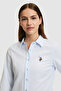 Women's Light Blue Long Sleeve Basic Shirt 50320211-Vr003 - 2