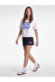 Cotton Oversize Short Sleeve Printed Boat Neck Sports T-Shirt - 3