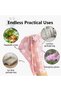8Rolls 120bags Pink Photodegradable Dog Poop Bag with Floral Fragrance and Leak Proof Pet Feces and - 2