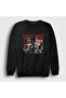 Unisex Black Paws N' Roses Guns N' Roses Cat Sweatshirt 578998Tt