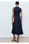 Belted midi length dress - 4