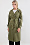 Women's Double Breasted Collar Trench Coat Khaki 1053 - 3