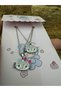 Double Stone Hello Kitty Couple Friendship Necklace – Cute Design with Unisex Metal Chain - 3