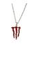 Red Monster Logo Unisex Necklace – Energetic and Modern Design - 3