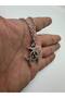 Biohazard Symbol Design Unisex Necklace with 60 cm Chain – Gothic and Punk Style Accessory - 3