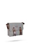 Design 01 Canvas - Leather Gray Messenger Bag - 6