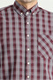 Long Sleeve Regular Fit Plaid Sports Cotton Easy-Iron Shirt - 5
