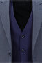 Slim Fit Slim Fit Elastic Waist Drawstring Combination Vest Suit - 6