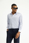 Long Sleeve Slim Fit Slim Fit Classic Striped Cotton Easy-Iron Shirt