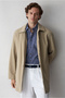 Long Sleeve Oversize Striped Linen Look 100% Cotton Shirt - 2
