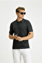 Slim Fit Slim Fit Cotton Non-Curling Polo Neck T-Shirt