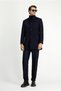 Regular Fit Stand Collar Plain Classic Coat - 2