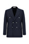 7 Drop Slim Fit Patterned Double-Breasted Jacket - 2