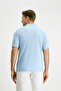 Regular Fit Cotton Embroidered Pocket Non-Curling Polo Neck T-Shirt - 5