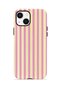 iPhone 14 Vorian Double Layer Case Pink Lemon Pinstripe