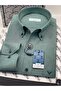 Classic Long Sleeve Cotton Collared Buttoned Gift Boxed Easy-Iron Men's Shirt Fs-003897 - Green - 2