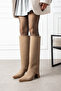 Lamelia Dust Cover Detailed Detachable Apparatus Boots Heeled Pointed Toe Zippered Women's Boots - 4