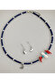 Real Baroque Pearl Design-Steel Earrings with Natural Stone- Necklace - 2