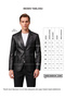 Adrian Black Lined Buttoned Men's Genuine Leather Classic Jacket - 7