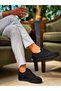 Kb-101 Kuback Charcoal Knitwear Lace-Up Casual Men's Shoes - 4