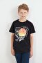 100% Cotton Waves Sunset Printed Boys' T-Shirt