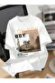 Unisex Text Printed T-Shirt – Round Neck, Short Sleeve, Casual