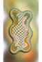 Sdt Wavy Form Checkered Patterned Green Beige Modern Decorative Woven Base Decorative Carpet Sdt881 - 3