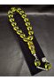 Special Black and Yellow Color Cask Cut 17-Piece Mascot Model Glass Prayer Beads